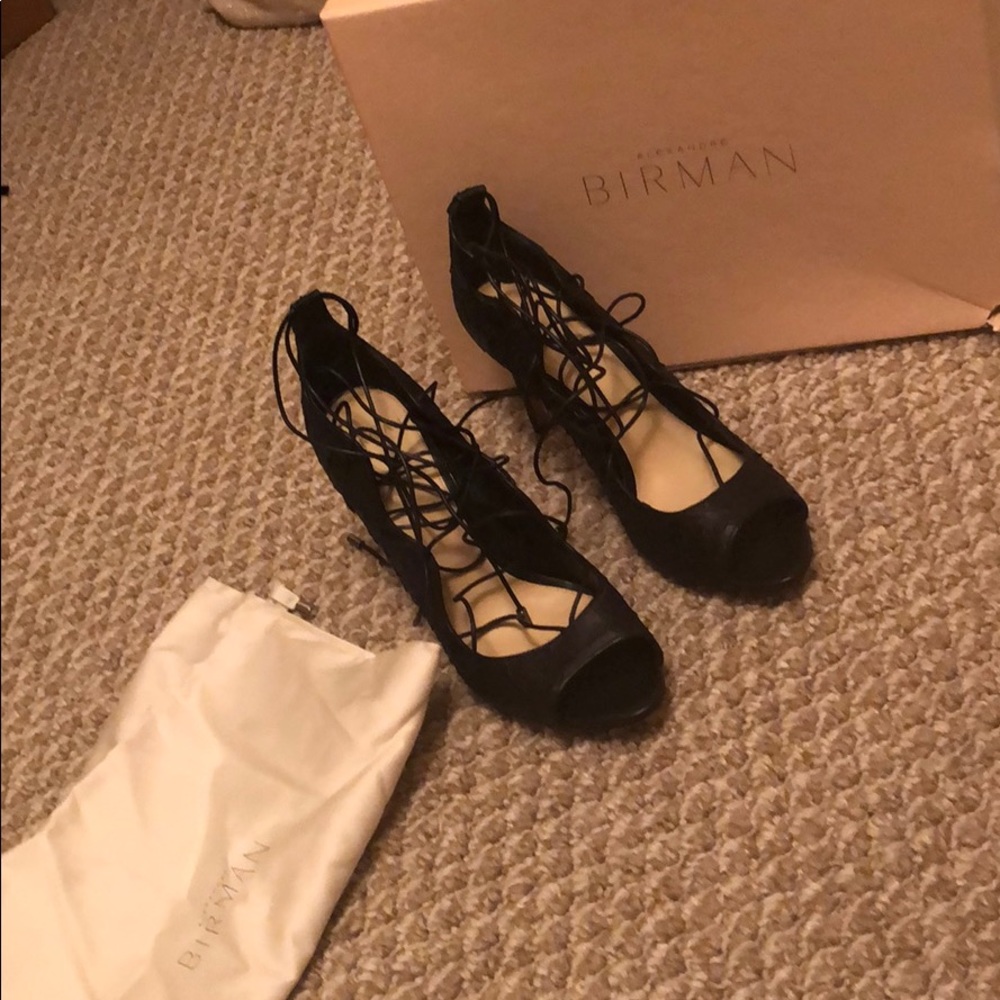 Alexandre Birman Python lace up pumps